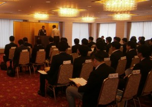 合格証書授与式会場